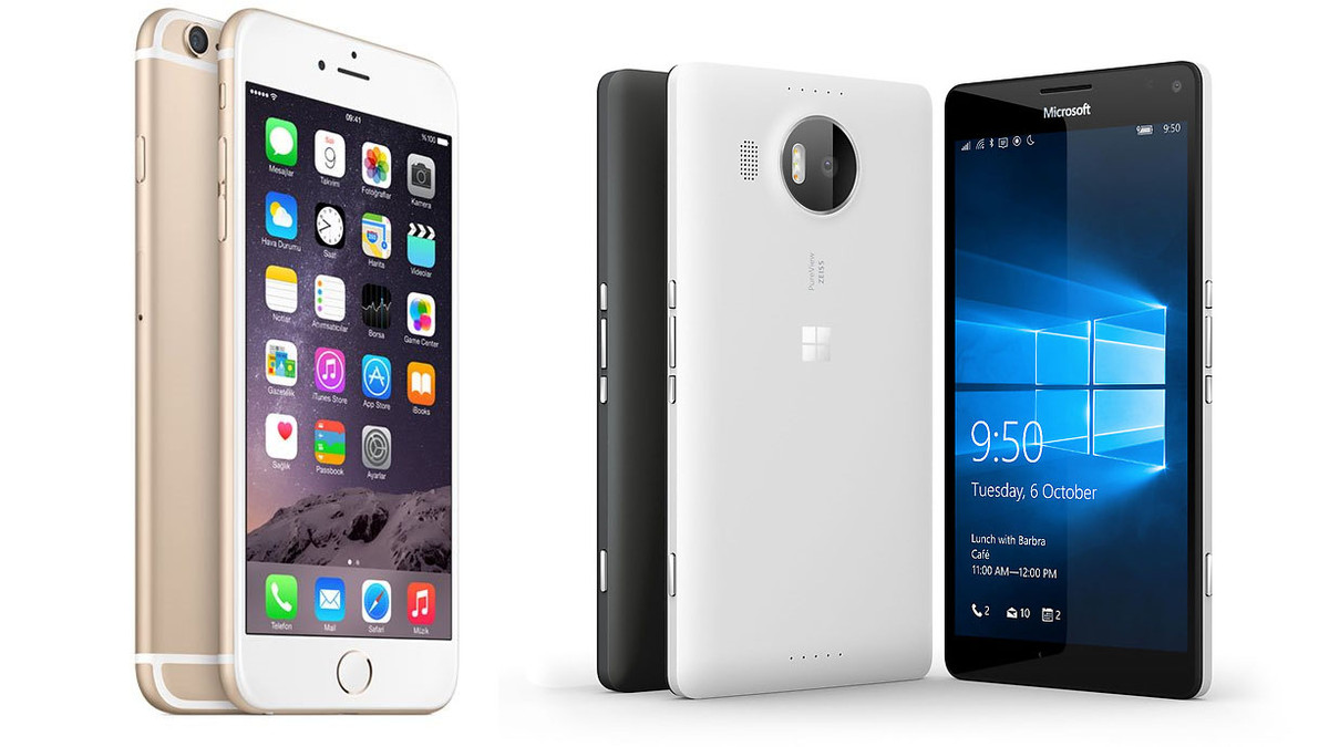 Lumia 950 XL vs iPhone 6s Plus Lumia 950 XL vs iPhone 6s Plus