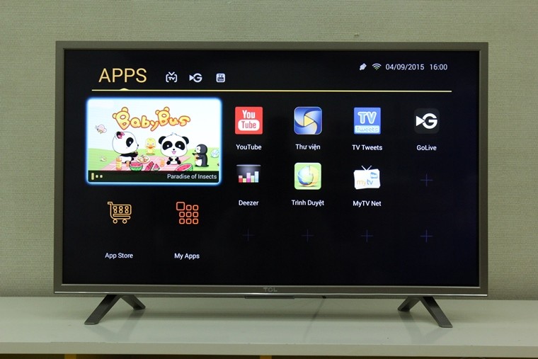 Giao diện Android trên Smart tivi TCL 2015