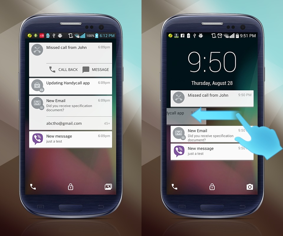 Giao diện màn hình khóa Android Lollipop Giao diện màn hình khóa Android Lollipop