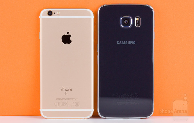 iPhone 6s và Galaxy S6 iPhone 6s và Galaxy S6