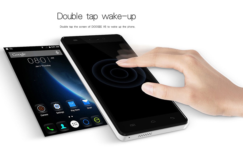 X5 Pro chạm 2 lần mở máy