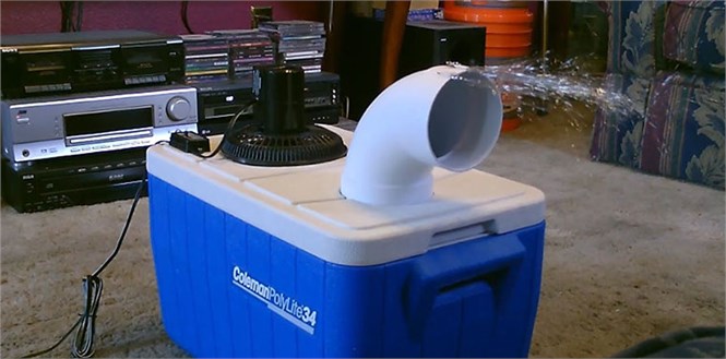 Hướng dẫn cách tự làm máy lạnh tại nhà chữa cháy những ngày nóng bức