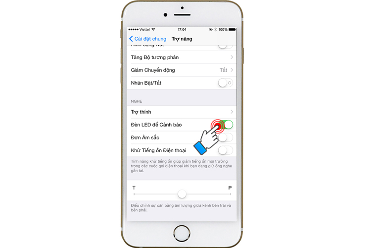 Bật đèn LED cảnh khi có cuộc gọi, tin nhắn đến trên iPhone 6 Plus