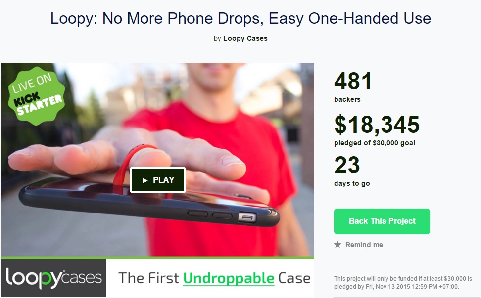 Loopy, ốp lưng xỏ ngón cho người dùng thường làm rớt iPhone 6s Loopy, ốp lưng xỏ ngón cho người dùng thường làm rớt iPhone 6s