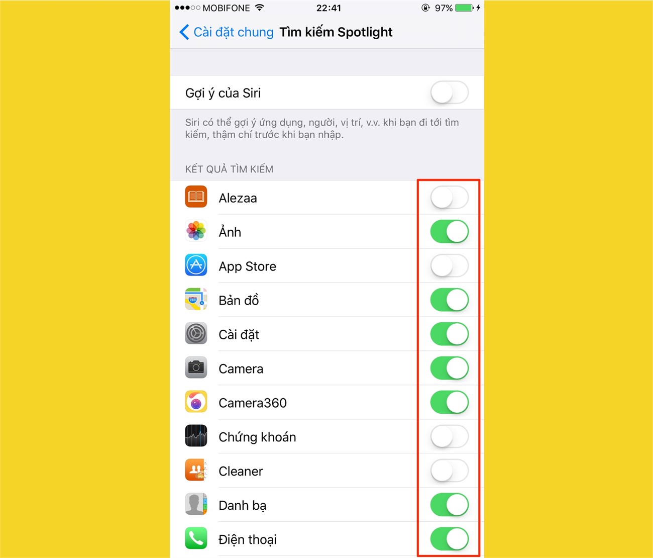 Tính năng tìm kiếm trong Spotlight Tính năng tìm kiếm trong Spotlight