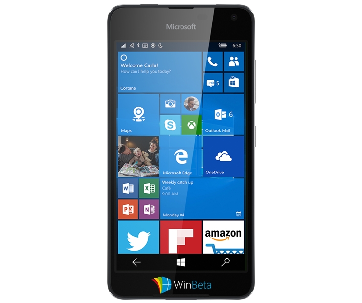 Ảnh rò rỉ trước đó của Lumia 650 Ảnh rò rỉ trước đó của Lumia 650