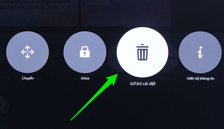 Hãy gỡ bớt các ứng dụng ít dùng Mẹo tăng tốc độ xử lý cho Smart tivi > Hãy gỡ bớt các ứng dụng ít dùng