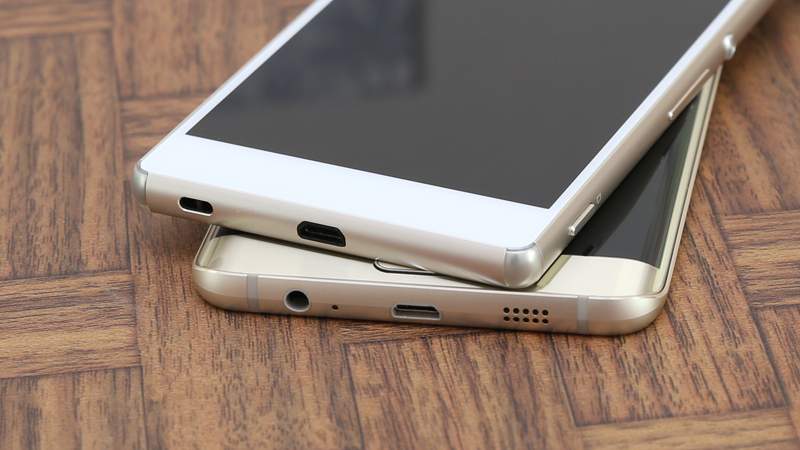 So sánh thiết kế Samsung Galaxy S6 Edge Plus và Sony Xperia Z3 Plus