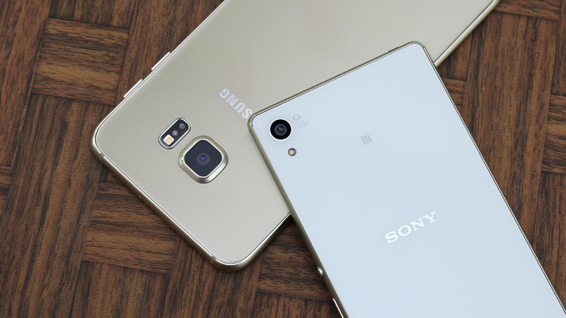 So sánh thiết kế Samsung Galaxy S6 Edge Plus và Sony Xperia Z3 Plus