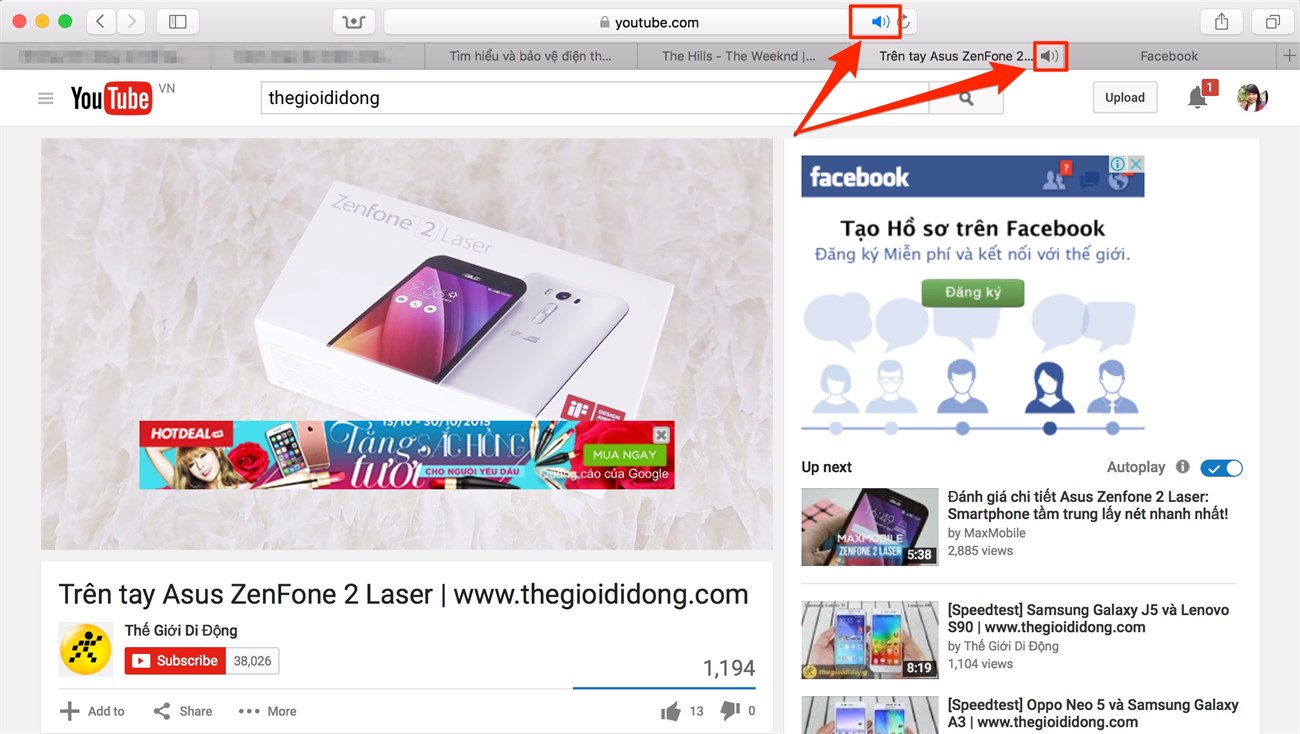 Bật/Tắt âm thanh trên mỗi Tab Safari Bật/Tắt âm thanh trên mỗi Tab Safari