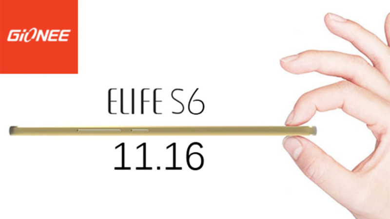 Gionee Elife S6 thân hình siêu mỏng sắp chính thức trình làng