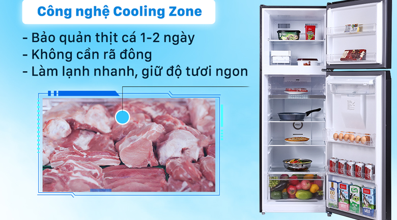 Công nghệ nổi bật trên tủ lạnh Toshiba > Ngăn đông mềm cooling zone 