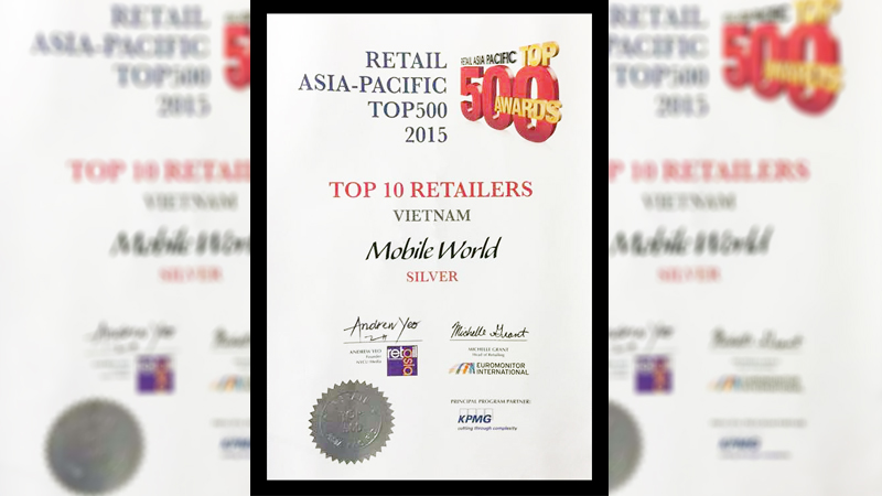 TOP 500 nhà bán lẻ hàng đầu khu vực Châu Á - Thái Bình Dương năm 2015