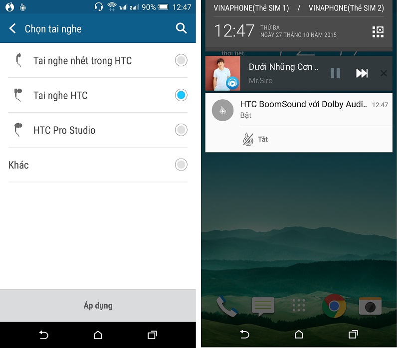 One E9 Dual vừa hỗ trợ âm thanh Dolby vừa cho phép tùy chọn đúng loại tai nghe One E9 Dual vừa hỗ trợ âm thanh Dolby vừa cho phép tùy chọn đúng loại tai nghe