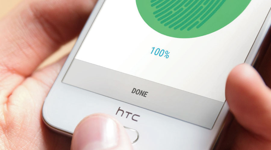 Máy có nút Home tích hợp cảm biến vân tay