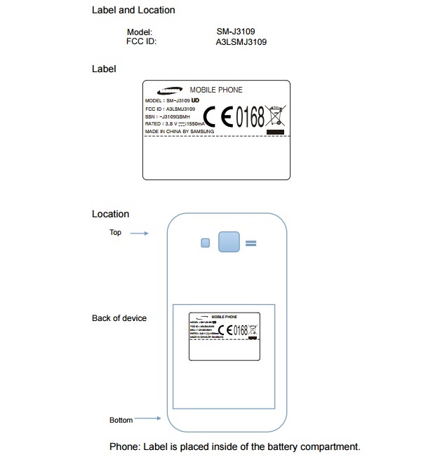 Galaxy J3 đạt chứng nhận FCC
