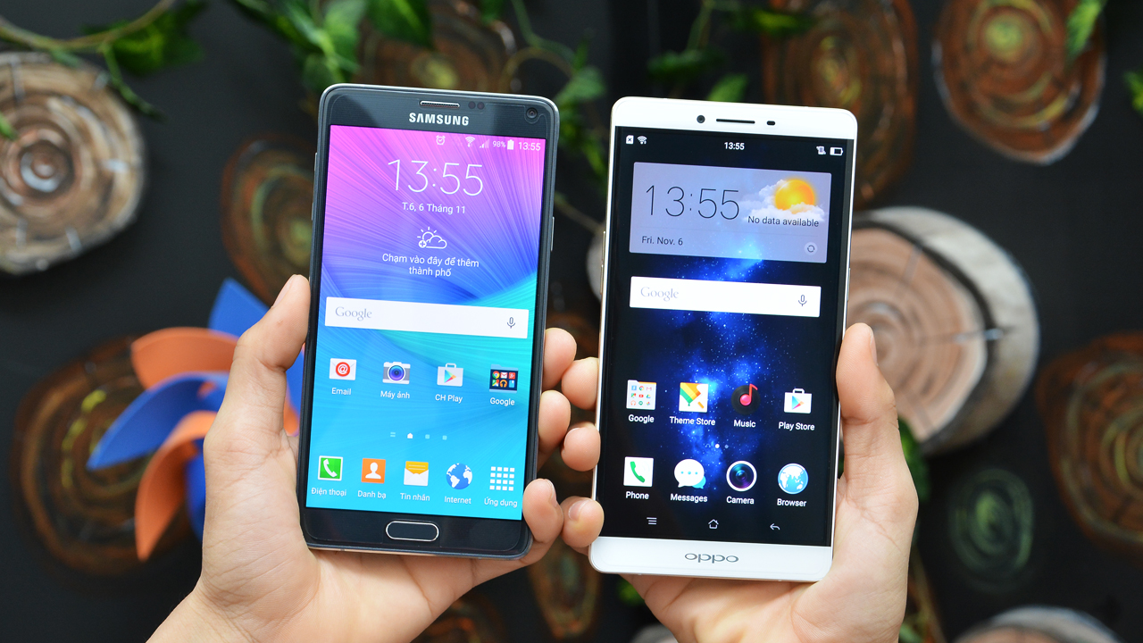 Trên tay R7 plus và Note 4 Trên tay R7 plus và Note 4