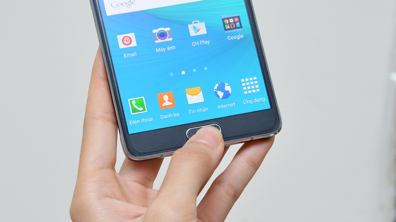 Cảm biến vân tay trên note 4 Cảm biến vân tay trên note 4