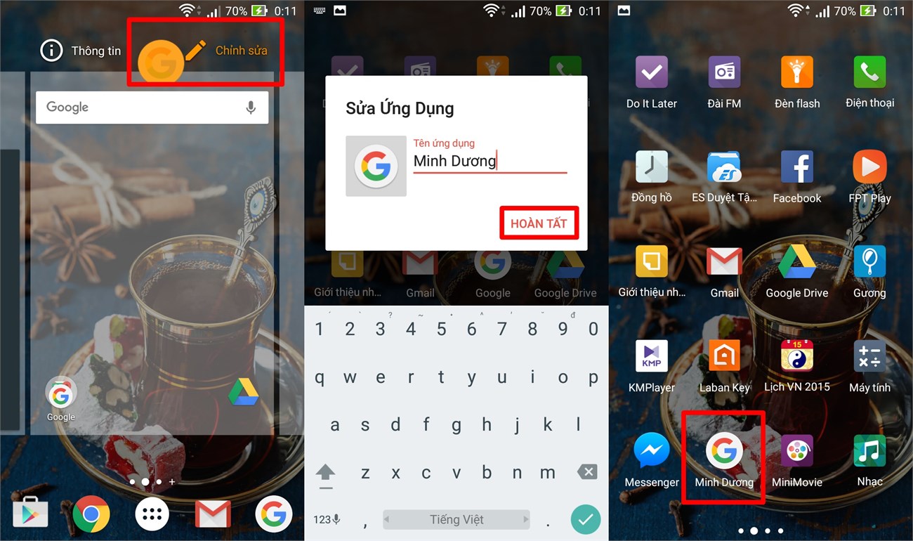 Đổi tên ứng dụng Android 2024: Tự tạo những cái tên độc đáo cho các ứng dụng trên Android của bạn. Với sự đổi mới về cách đổi tên ứng dụng trên hệ điều hành Android, bạn hoàn toàn có thể thỏa sức sáng tạo cho các ứng dụng trên điện thoại của mình một cách đơn giản và nhanh chóng.