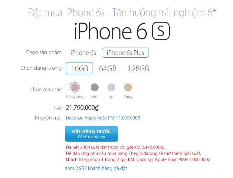 Đã cháy hàng 2.000 suất đặt cọc đầu tiên Đã cháy hàng 2.000 suất đặt cọc đầu tiên