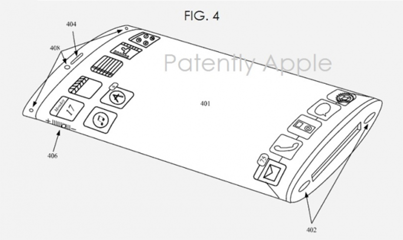 Bằng sáng chế màn hình dạng lồi của Apple được công bố > Bằng sáng chế màn hình dạng lồi