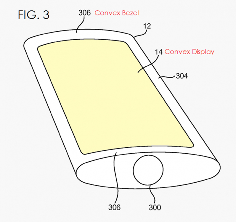 Bằng sáng chế màn hình dạng lồi của Apple được công bố > Bằng sáng chế màn hình dạng lồi