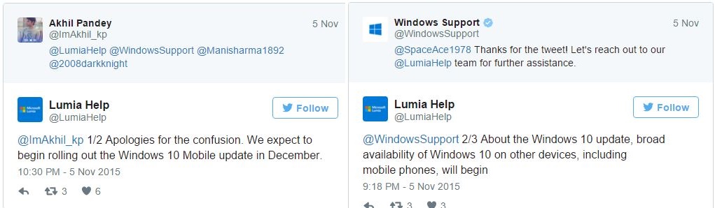 Xác nhận thời điểm cập nhật Windows 10 Mobile Xác nhận thời điểm cập nhật Windows 10 Mobile