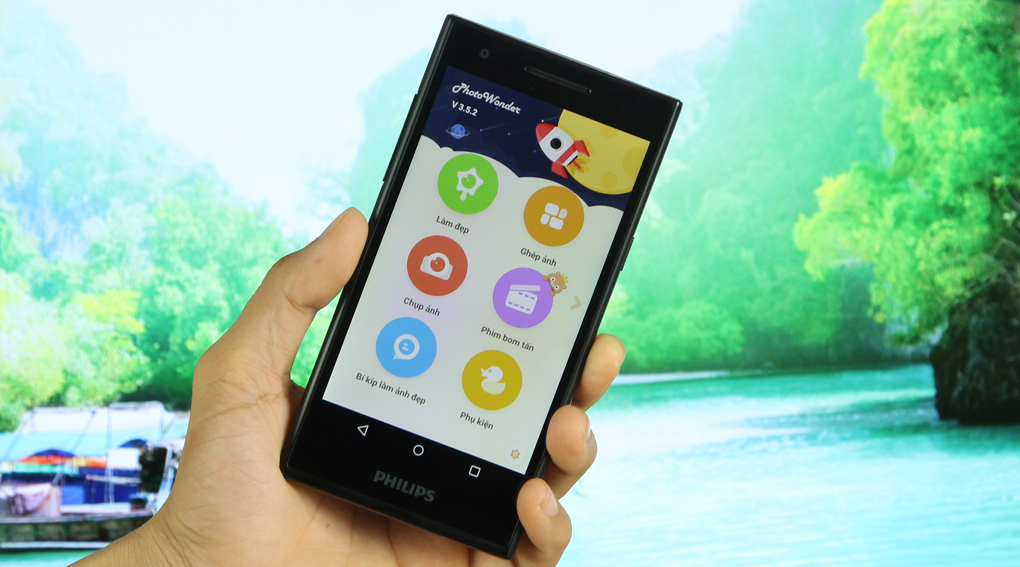 Philips S358 dùng chip 4 nhân và chạy Android 5.1 Lollipop