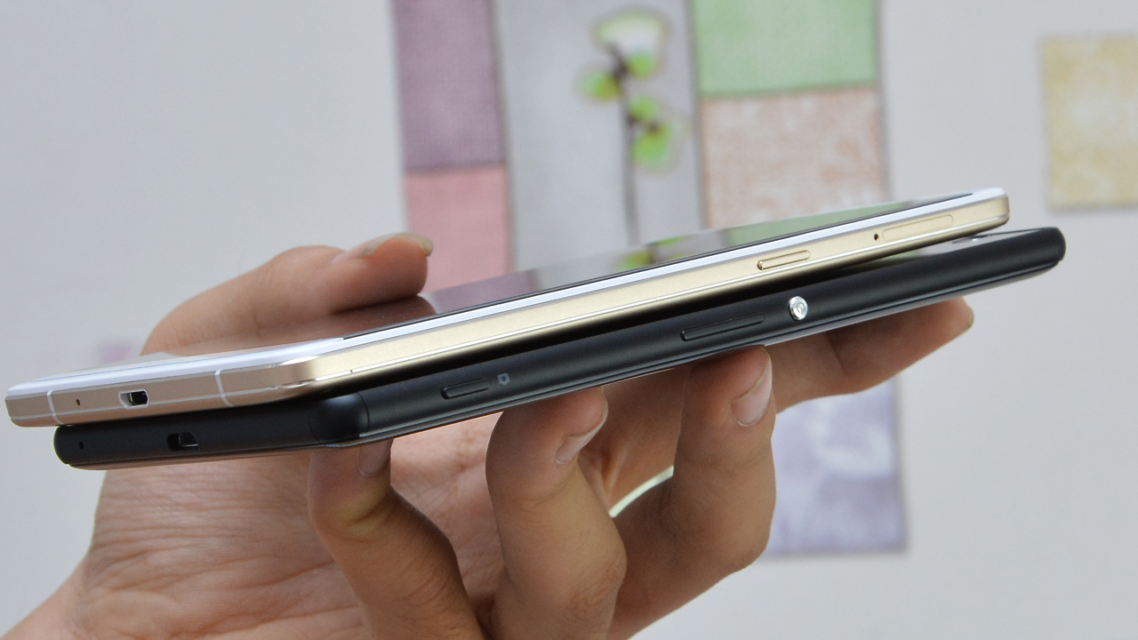 Cạnh viền Oppo R7 Plus và Sony Xperia C5 Ultra Dual Cạnh viền Oppo R7 Plus và Sony Xperia C5 Ultra Dual