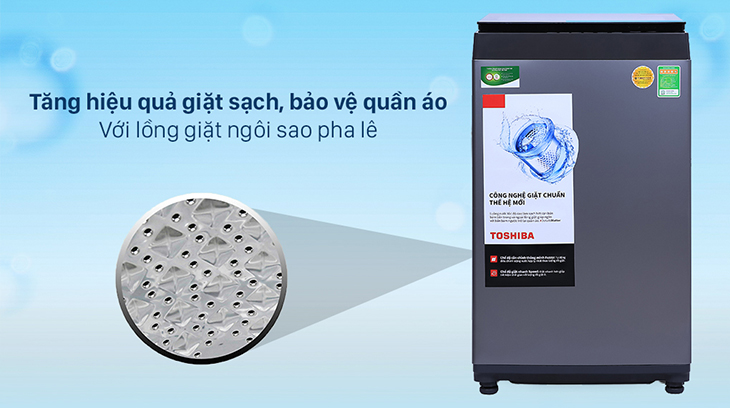 Máy giặt Toshiba sử dụng lồng giặt cao cấp