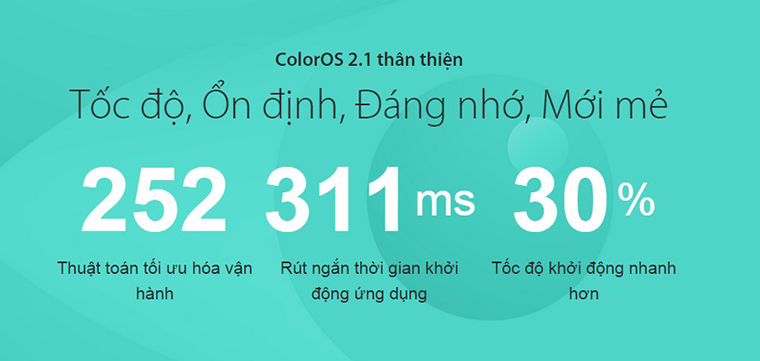 Hệ điều hành ColorOS 2.1 thân thiện