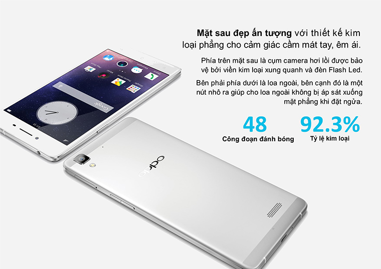 OPPO R7 Lite mặt sau