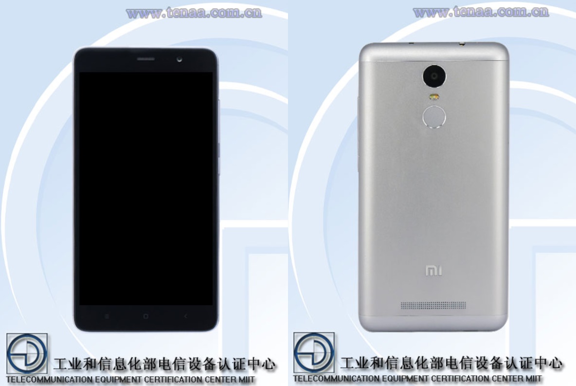 Ảnh mặt trước của Xiaomi Redmi Note 2 Pro được TENAA chứng nhận Ảnh mặt trước của Xiaomi Redmi Note 2 Pro được TENAA chứng nhận