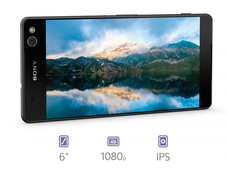 Màn hình Full HD Xperia C5 Ultra