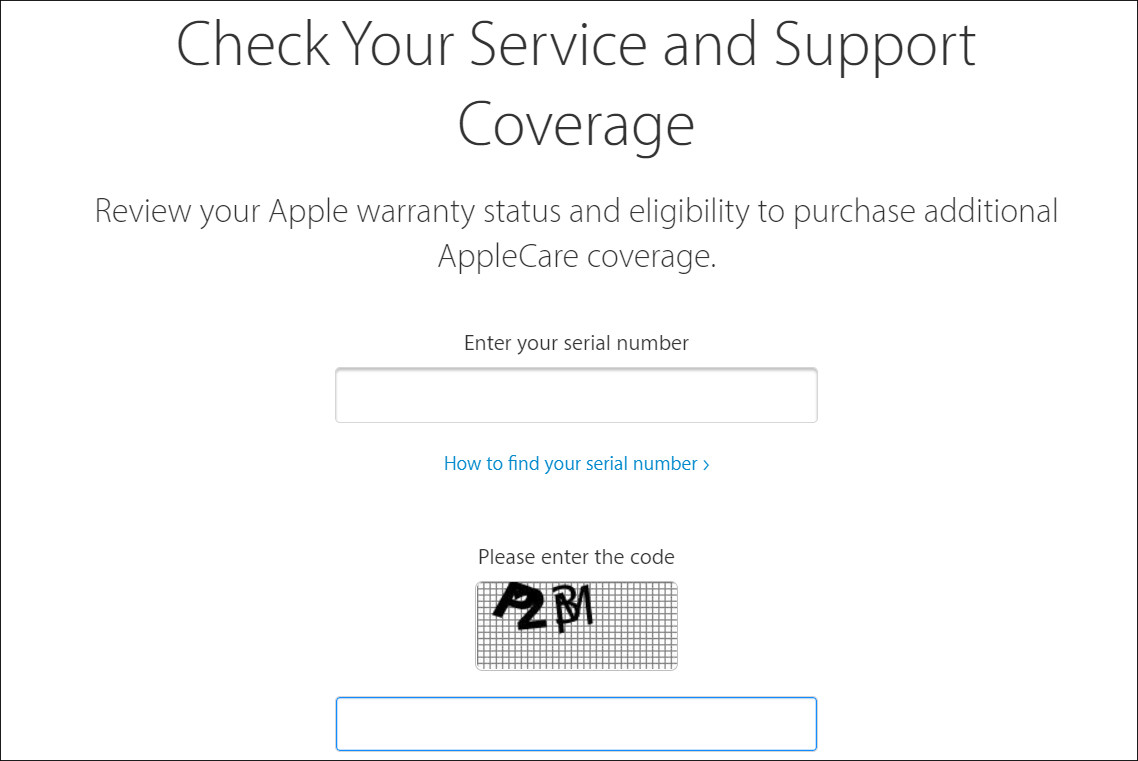 Kiểm tra số seri iPhone, iPad qua website của Apple