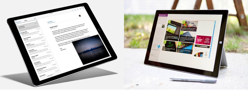 iPad Pro vs Surface Pro 4 iPad Pro vs Surface Pro 4