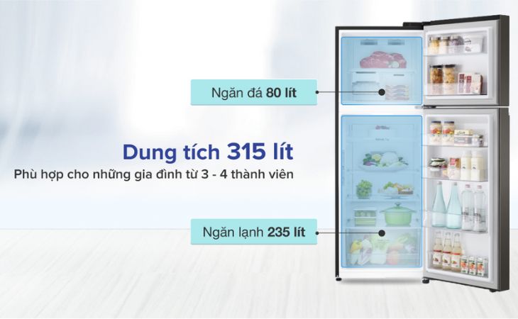 14 cách giúp tủ lạnh nhà bạn luôn tiết kiệm điện > tủ lạnh LG