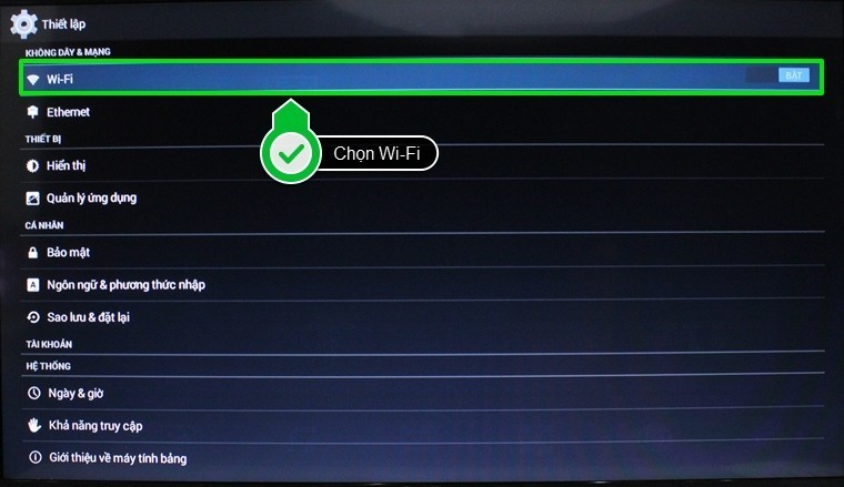 Chọn wifi