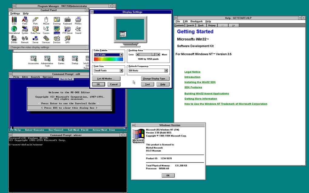 Windows NT 3.5 Windows NT 3.5