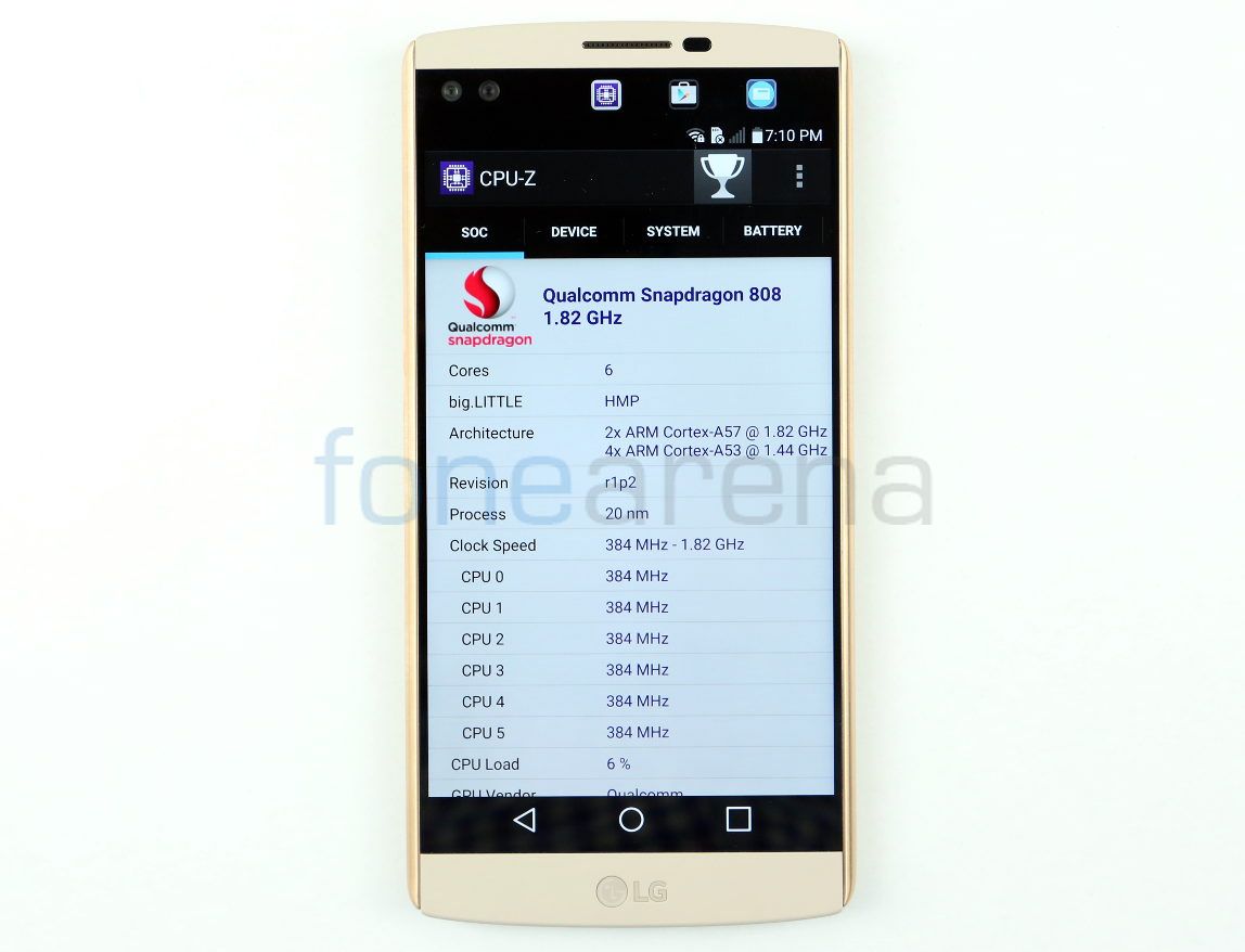 Cấu hình bên trong LG V10