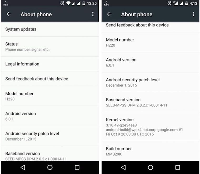 Android 6.0.1 bị ghi nhận