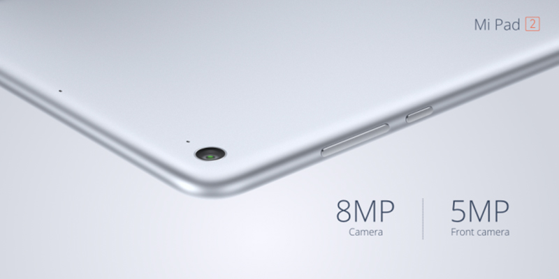 Camera đơn phía sau Xiaomi Mi Pad 2
