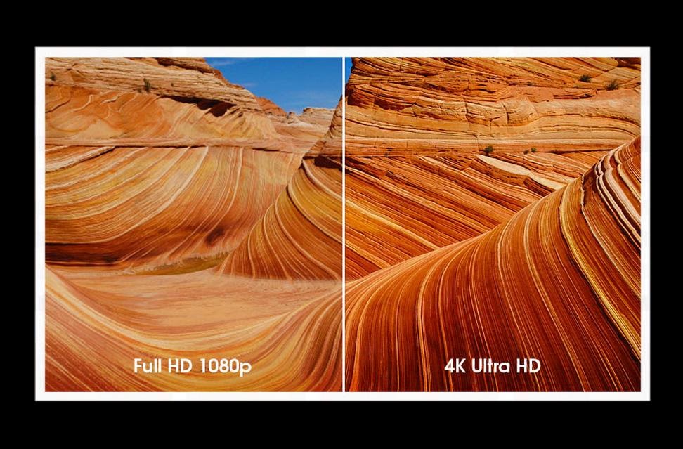 Tivi 4K là gì? Tivi Full HD là gì? Điểm khác biệt giữa tivi độ phân giải Full HD và tivi 4K > Độ nét, điểm ảnh