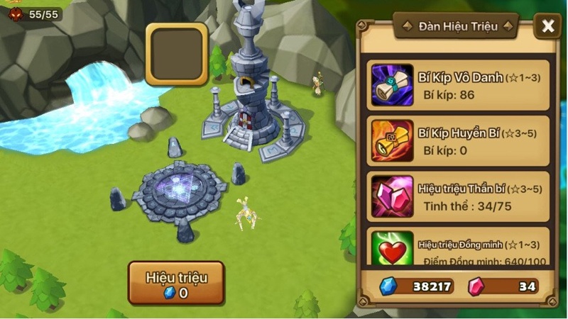 Triệu hồi quái thú trong Summoners War
