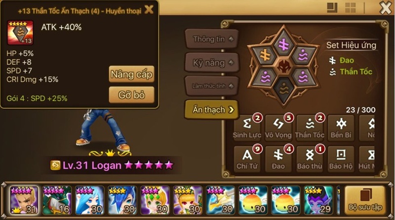 Cấp 10 - 20 Summoners War