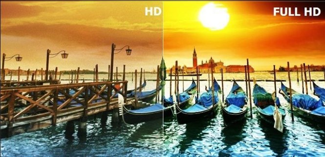 So sánh tivi độ phân giải HD và Full HD