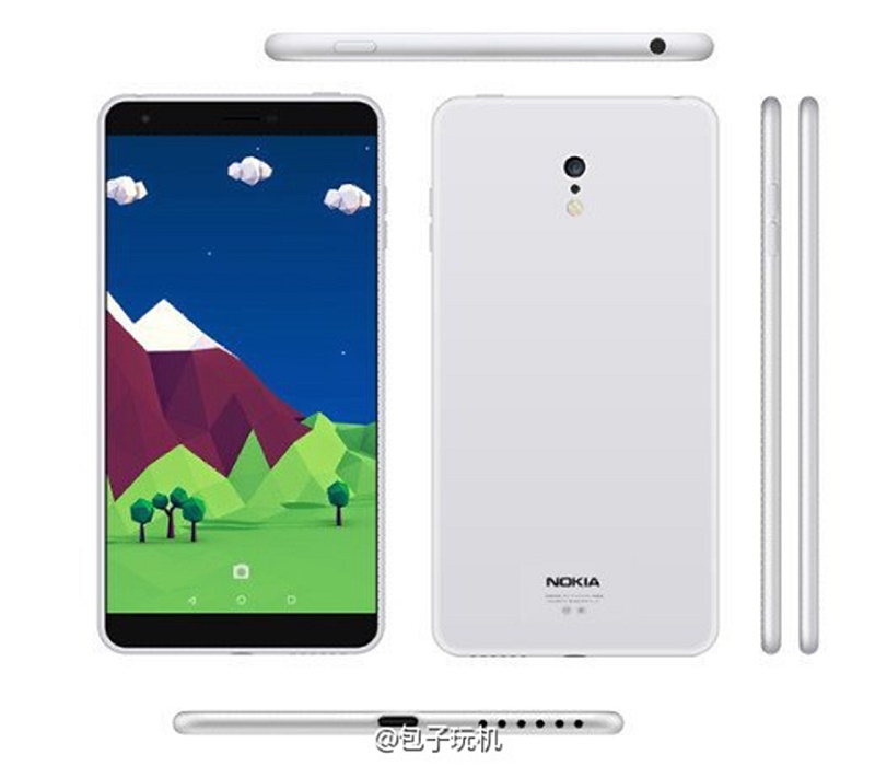 Nokia C1 trong một bản thiết kế khác
