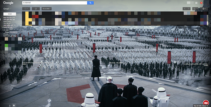 Giao diện Google Mail darkside Giao diện Google Mail darkside