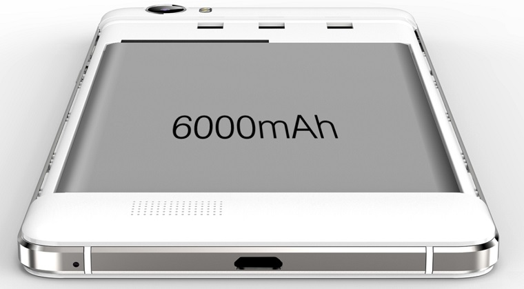 Smartphone Oukitel K6000 Premium có dung lượng pin lên đến 6000mAh