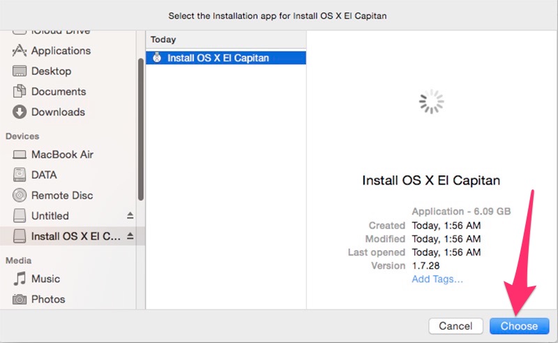 copy install os x el capitan usb